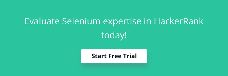 Selenium free trial banner