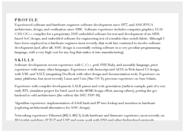 resumes