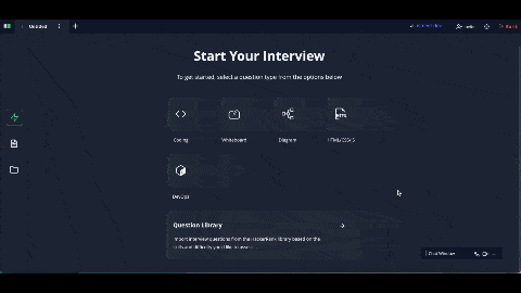 Animation of the start from scratch option