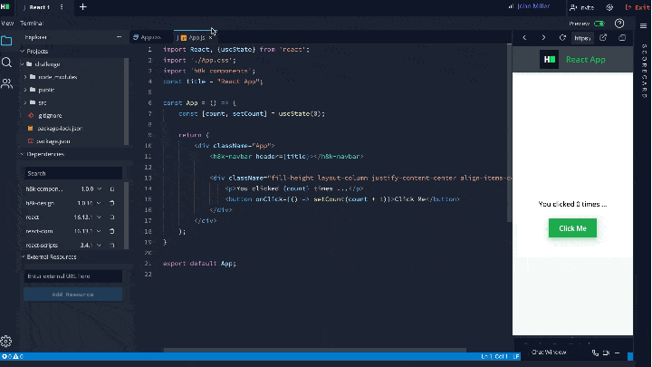 HackerRank Front-End IDE Real-Time Updates