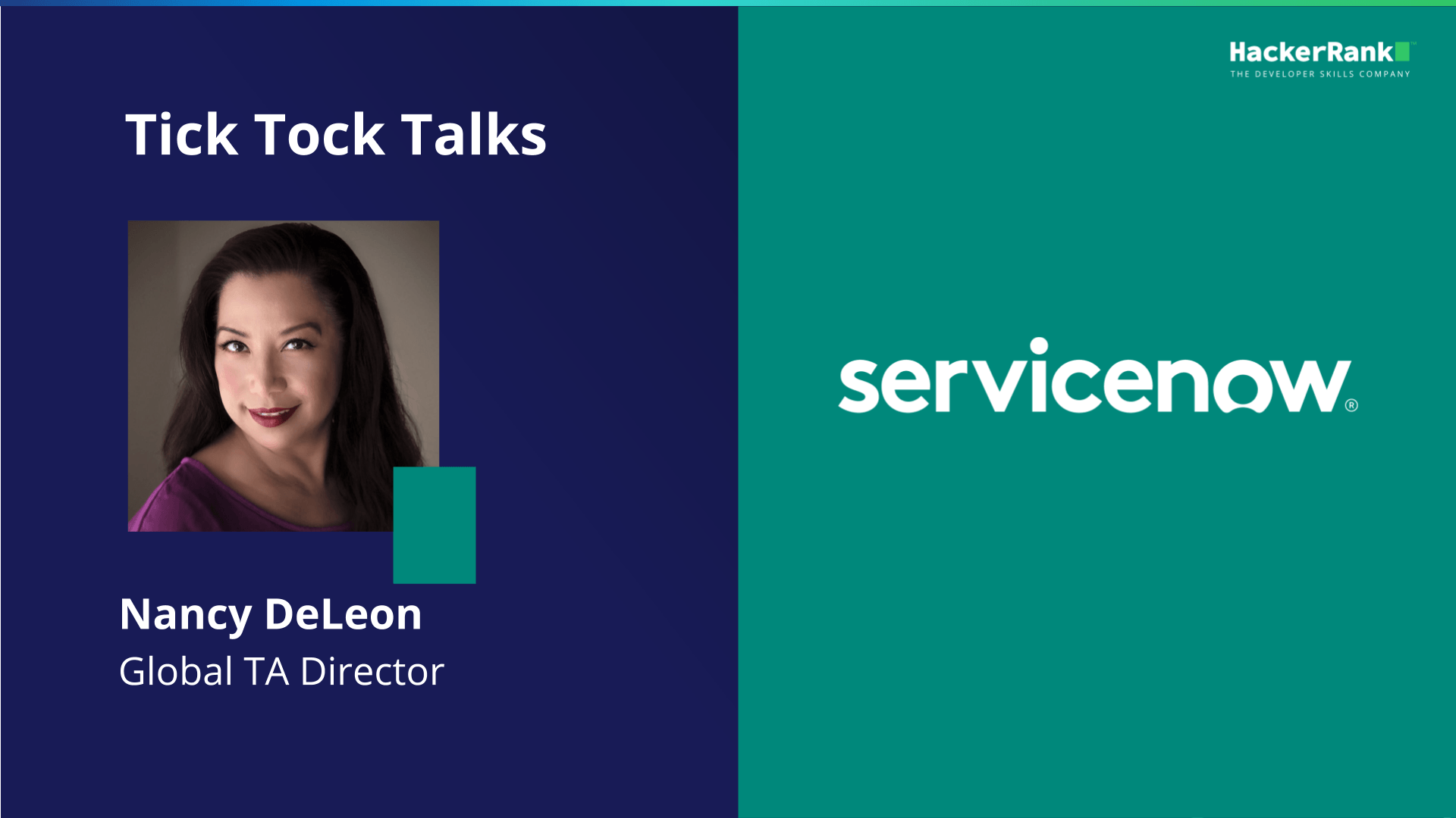 ServiceNow Tick Tock Talk