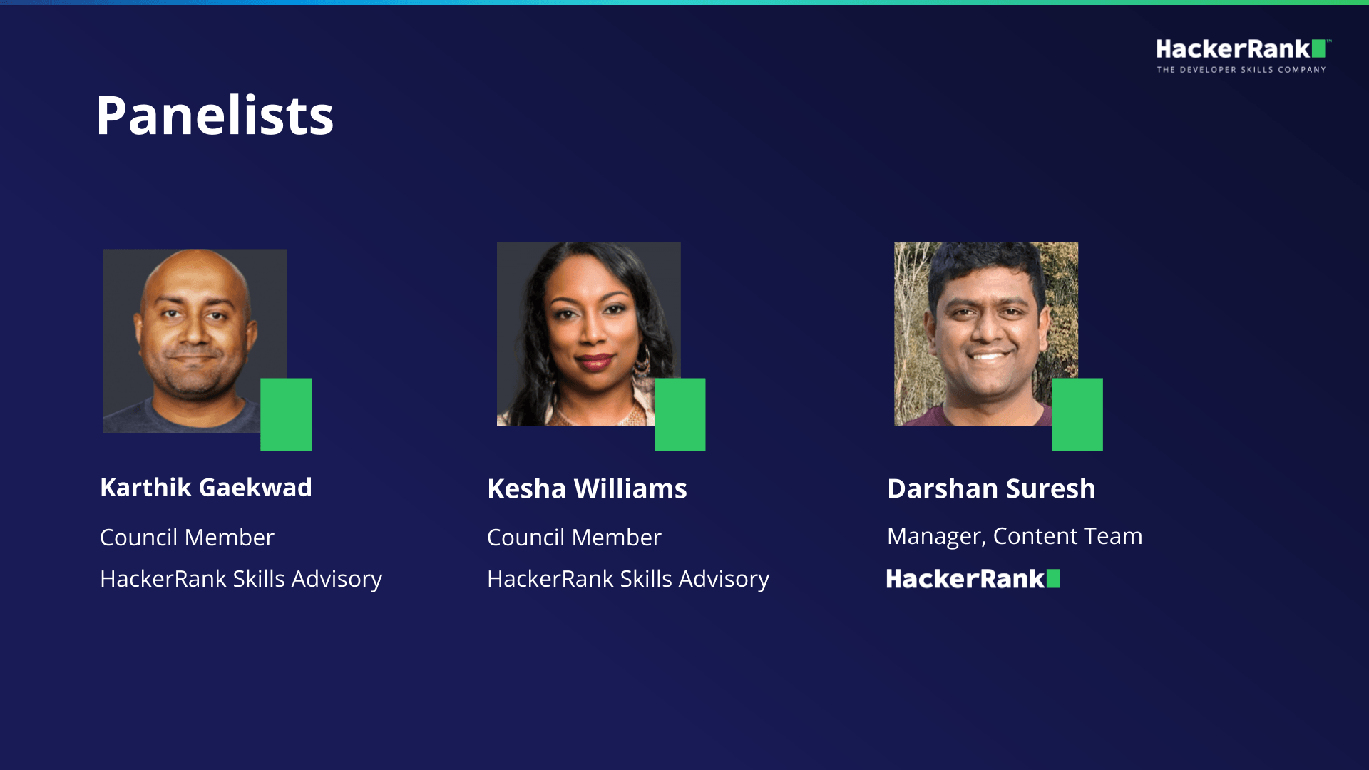 Kesha Williams, Software Engineer and Karthik Gaekwad, Principal Engineer