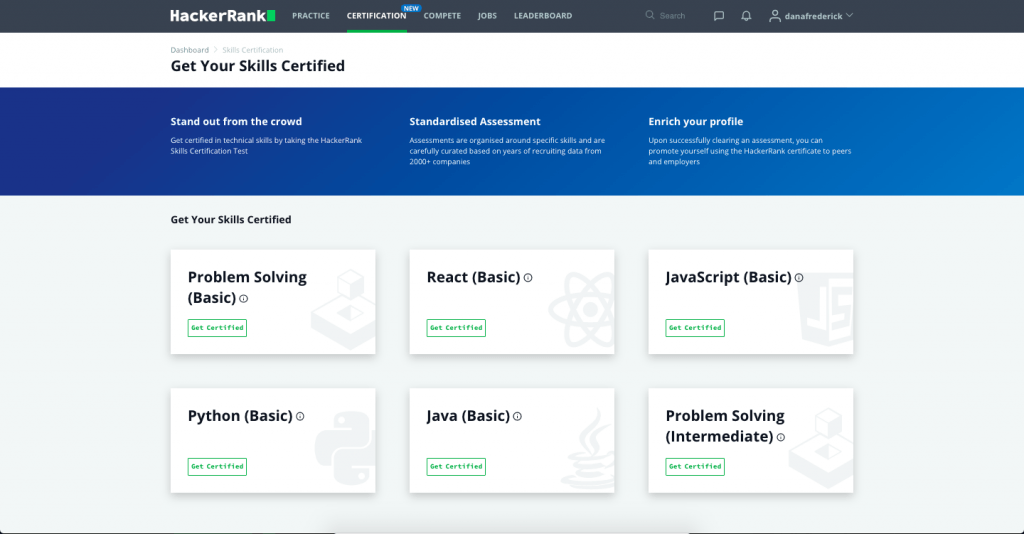 New Technical Skills Certifications for Job Seekers - HackerRank Blog